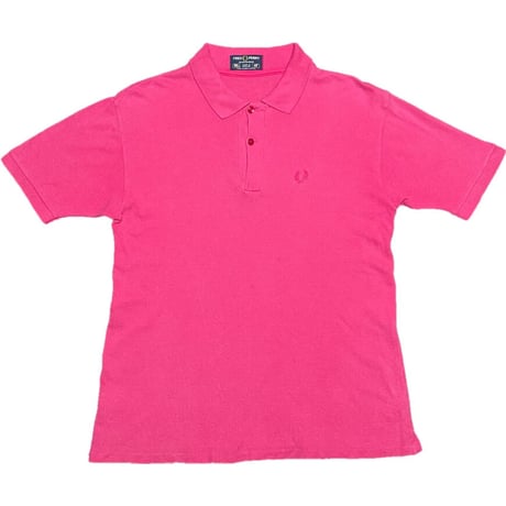 MADE IN ENGLAND製 FRED PERRY 半袖鹿の子ポロシャツ ローズ 40/Lサイズ