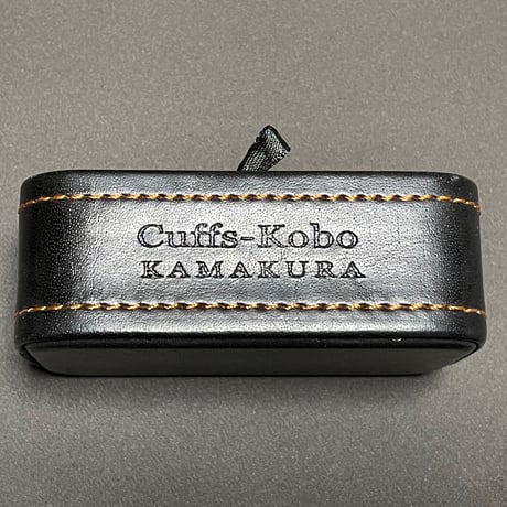 専用ケース付き 鎌倉カフス工房 シルバーツートンカフスボタン