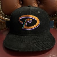 NEW ERA × MLB ARIZONA DIAMONDBACKS COOPERSTOWN COLLECTION 59FIFTY コーデュロイベースボールキャップ ブラック 7-1/4 57.7cm