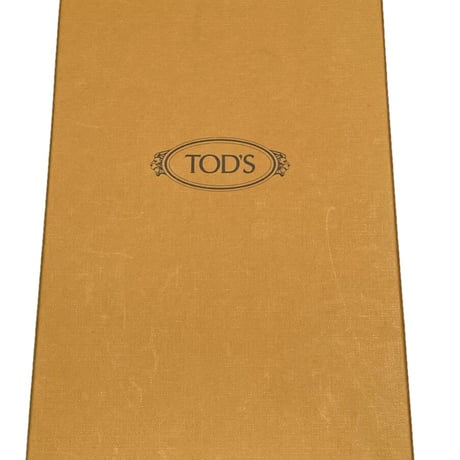 箱、専用袋付き MADE IN ITALY製 TOD'S 型押しレザードライビングシューズ レッド 9/28cmサイズ