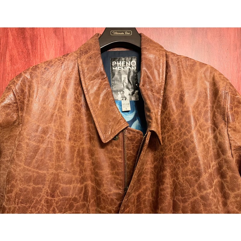 激レア PHENOMENON 2009年モデル クラック加工ラムレザージャケット