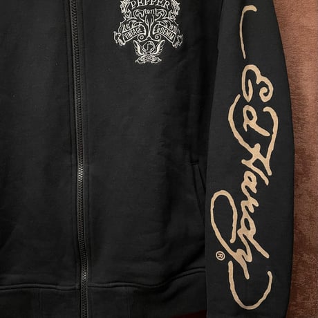 RED PEPPER×ED HARDY コラボレーションフルジップパーカー ブラック Mサイズ