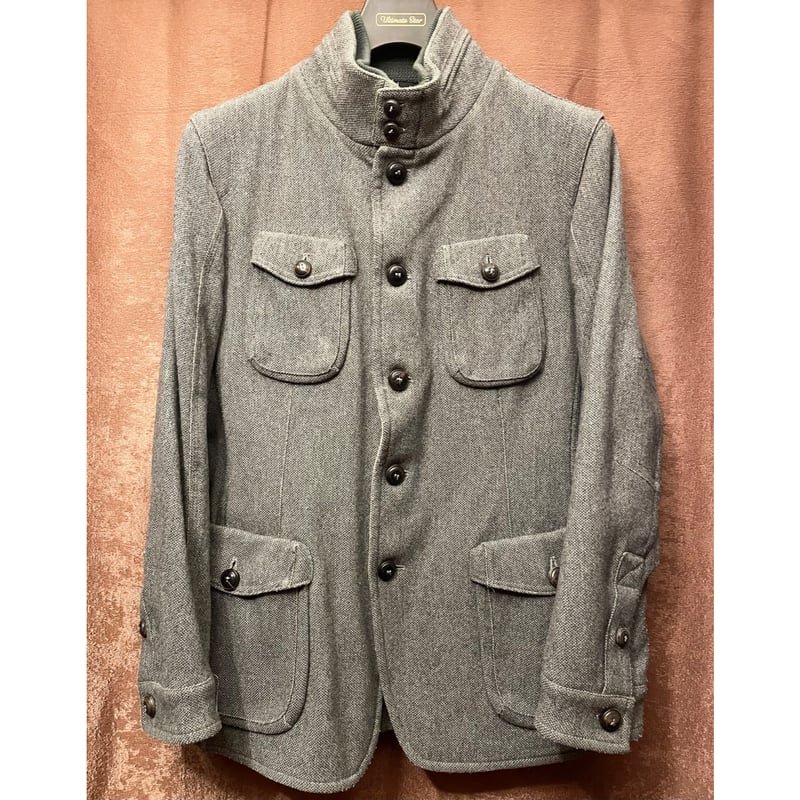 ジャンカルロロッシ　イタリア製　中綿　ボンディングモッズコート フードコート ジャンカルロロッシ イタリア製 中綿 ボンディングモッズコート フード