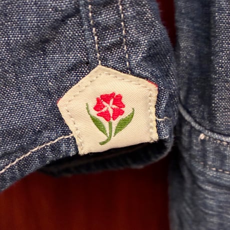 MADE IN JAPAN製 AQUOIBONISTE 長袖デニムウエスタンシャツ インディゴ 44サイズ
