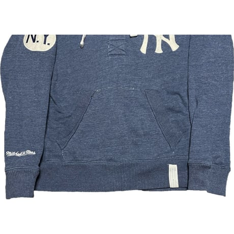 mitchell & ness COOPERSTOWN COLLECTION NY YANKEES プルオーバーパーカー ネイビー Mサイズ