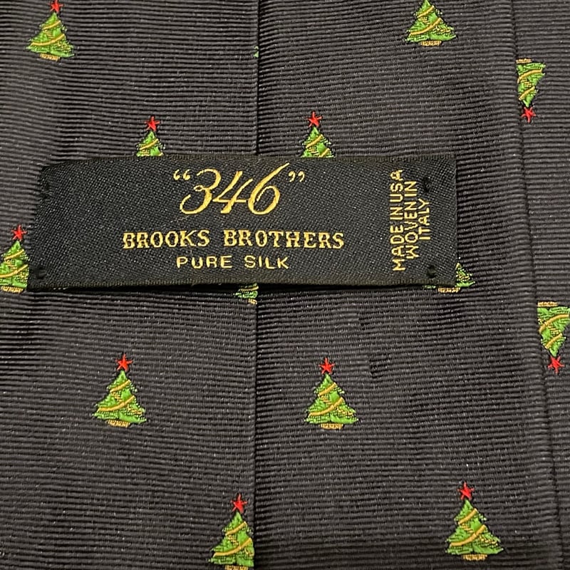 MADE IN USA製 BROOKS BROTHERS 346 クリスマス柄シルクネクタイ