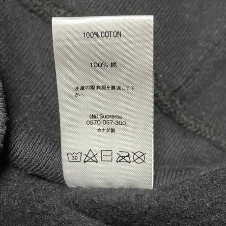 MADE IN CANADA製 SUPREME NEWYORKロゴプルオーバーパーカー ブラック Mサイズ