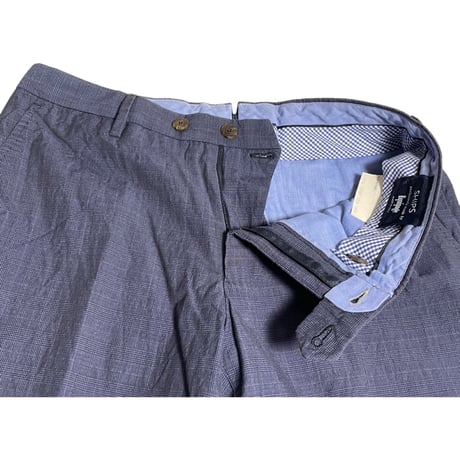 【SHIPS 取り扱い】 MADE IN ITALY製 SHIPS exclusively made by Equipage コットンウールスラックス ネイビー 44サイズ