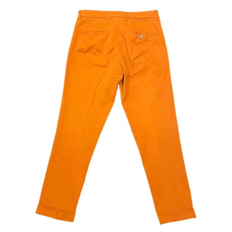 【BARNEYS NEWYORK取り扱い】MADE IN ITALY製 BERWICH コットンスラックス オレンジ 44サイズ
