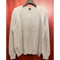 MADE IN ROMANIA製 STEFANEL MEN カシミヤ混サーマルセーター グレー Sサイズ