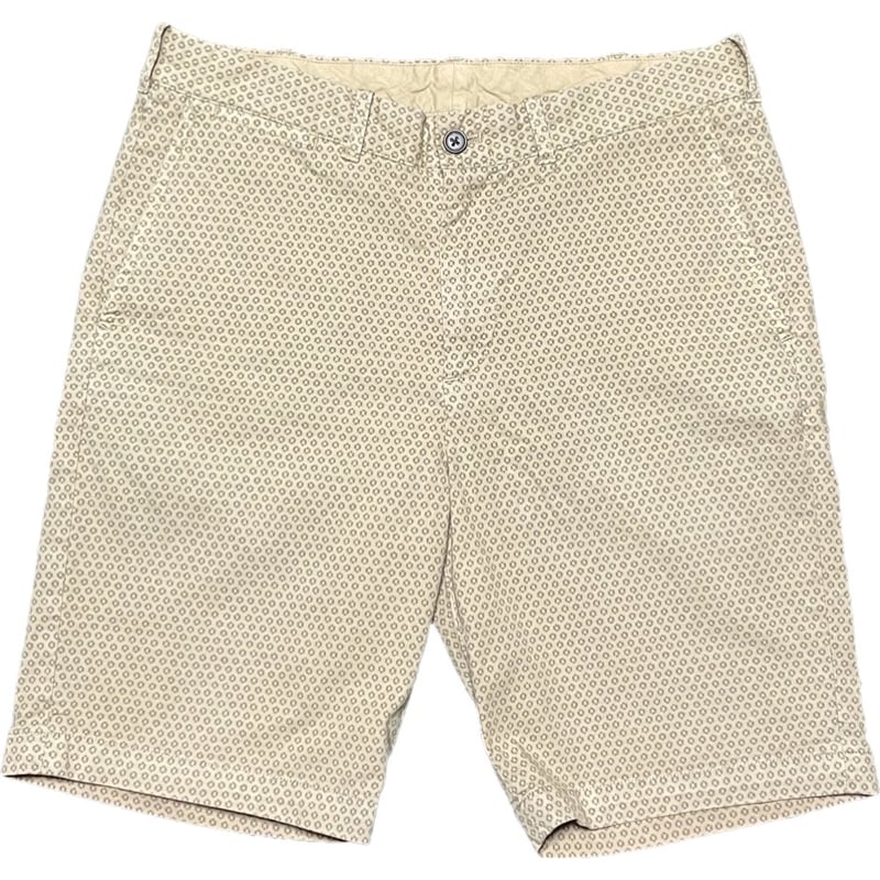 マークアンドロナ　総柄　ハーフパンツ　ベージュ BEAUTY & YOUTH UNITED ARROWS 総柄ハーフパンツ ベージュ S