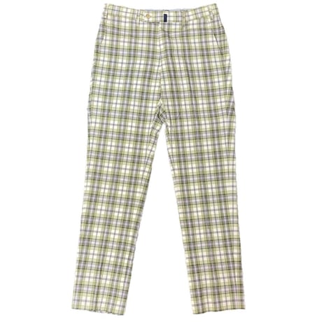 【SDI取り扱い】MADE IN ROMANIA製 VIGANO チェック柄コットンスラックス マルチカラー