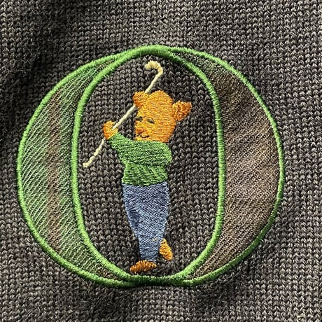 MADE IN NEW ZEALAND製 MACKENZIE COUNTRY GOLF クルーネックウールセーター ネイビー Mサイズ