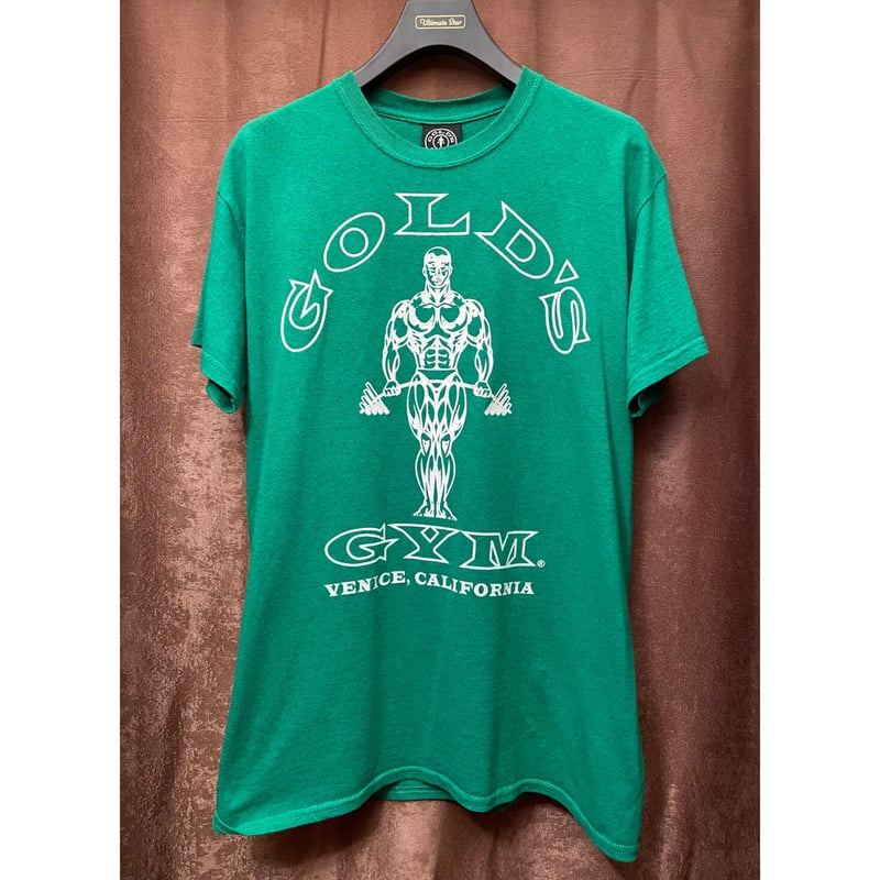 MADE IN USA製 GOLD'S GYM プリントTシャツ グリーン Mサイズ | Ul...