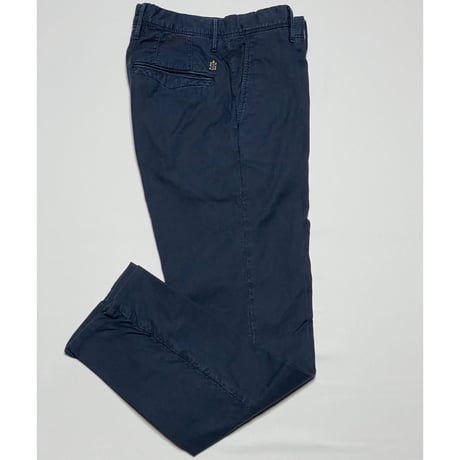 INCOTEX コットンスラックス ネイビー W29サイズ  SLIM FIT シングル仕上げ