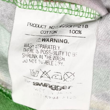 名作 MADE IN JAPAN製 SWAGGER クラシックカー総柄プリントTシャツ グリーン Mサイズ