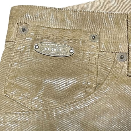 MADE IN ITALY製 DSQUARED2 コーティング加工コットンパンツ ベージュ 46サイズ