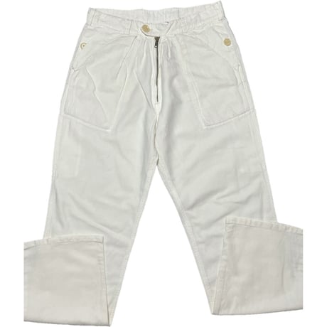【ベイクルーズ取り扱い】ISABEL MARANT ÉTOILE コットンリネンパンツ アイボリー 1サイズ
