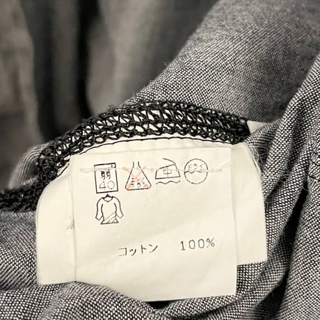 【JUN取り扱い】MADE IN ITALY製 AFTI ダンガリーシャツジャケット ブラック 40サイズ