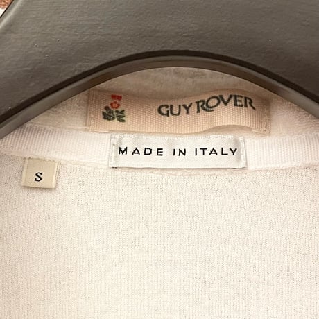 【サザビーリーグ取り扱い】 MADE IN ITALY製 GUY ROVER 半袖パイルポロシャツ ホワイト Sサイズ
