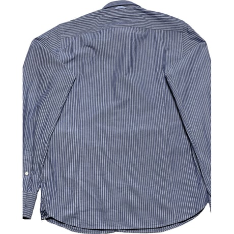 MADE IN ITALY製 FRANKLIN MARSHALL SLIM FIT 長袖ストライプシャツ ダンガリー Sサイズ