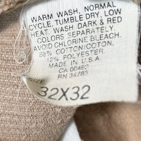 希少 MADE IN USA製 80s L.L.Bean FREEPORT, MAINEタグ 42TALONジッパー コーデュロイパンツ ベージュ W32-L32サイズ