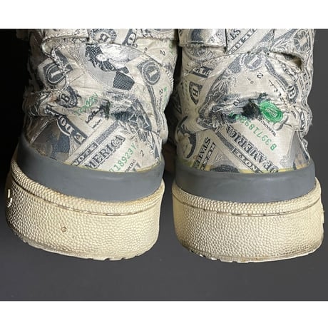 激レア 限定品 MADE IN GERMANY製 JEREMY SCOTT × ADIDAS ORIGINALS FORUM 初期コラボ MONEYモデルスニーカー ベージュ