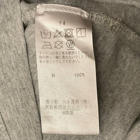 MADE IN USA製 threedots クルーネックTシャツ グレー Lサイズ