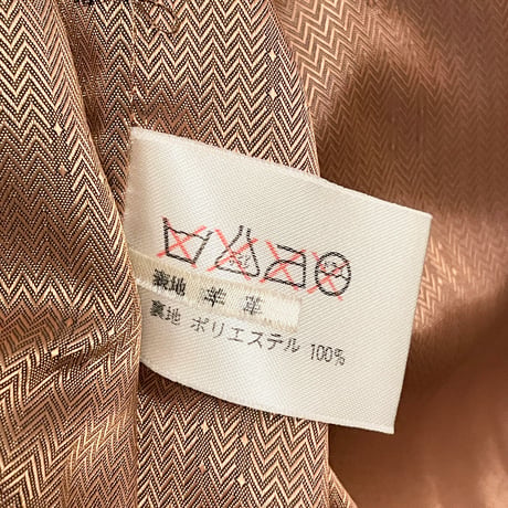 VALENTINO CHRISTY ラムレザーダブルコート ブラウン