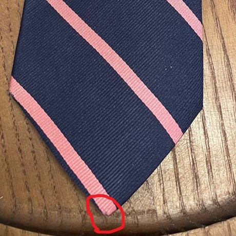 MADE IN USA製 BROOKS BROTHERS 346 レジメンタル柄ストライプネクタイ ネイビー×ピンク