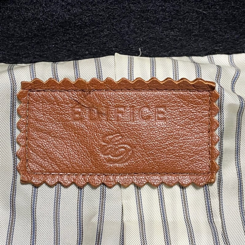 MADE IN JAPAN製 EDIFICE ウールカシミヤジャケット ネイビー 38 MADE IN JAPAN製 EDIFICE ウールカシミヤジャケット ネイビー 38