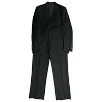 ▲訳あり商品▲ 専用ガーメントバッグ付き BANANA REPUBLIC ウールスーツ ブラック 38/W31サイズ