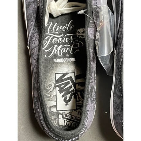 ☆箱、タグ付き新古品☆ NEIGHBORHOOD × MR.CARTOON × VANS AUTHENTIC 44 DX トリプルネームスニーカー グレー US9.5/27.5cm