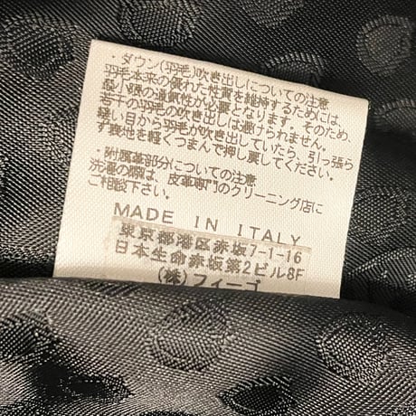 MADE IN ITALY製 Felisi フード付きダウンジャケット ブラック Mサイズ