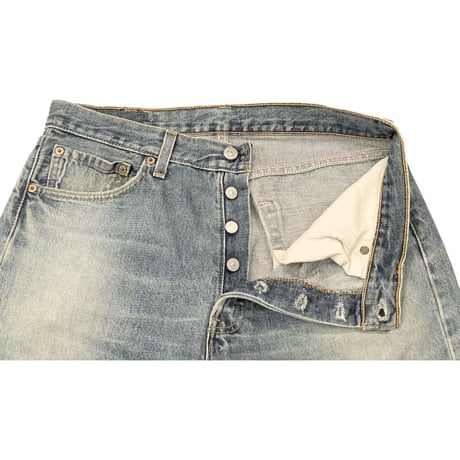 MADE IN USA製 LEVI'S 501 デニムパンツ ライトインディゴ W33×L30サイズ