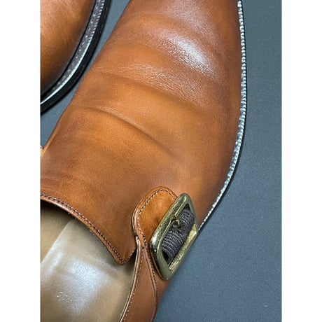 MADE IN ENGLAND製 Church's WESTBURY ラスト173 モンクストラップシューズ ライトブラウン 80F/26.5cmサイズ