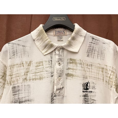 MADE IN USA製 FAIRWAYBLUES AUTHENTIC GOLF 半袖鹿の子ポロシャツ ホワイト Sサイズ