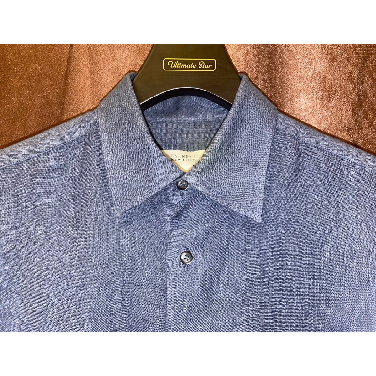 BARNEYS NY × PIETRO Pコットンリネン チェックシャツ S BARNEYS NY × PIETRO Pコットンリネン チェックシャツ S BARNEYS