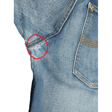▲訳あり商品▲ MADE IN ITALY製 Nudie Jeans オーガニックコットンデニムパンツ インディゴ W34/L32サイズ