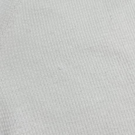 ▲訳あり商品▲ MADE IN USA製 three dots サーマル地ヘンリーネック半袖Tシャツ ホワイト Sサイズ