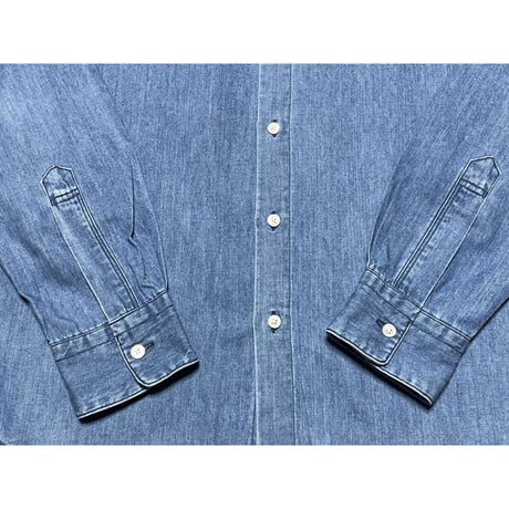 BEAUTY&YOUTH UNITED ARROWS 長袖デニムシャツ ライトインディゴ Mサイズ