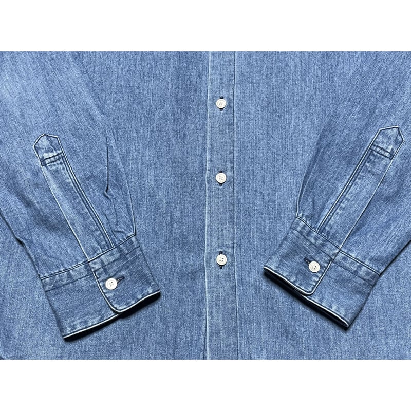 BEAUTY&YOUTH UNITED ARROWS 長袖デニムシャツ ライトインディゴ Mサ