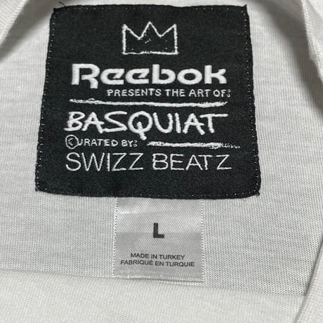 激レア Reebok × BASQUIAT × SWIZZ BEATZ トリプルネーム半袖Tシャツ ホワイト Lサイズ