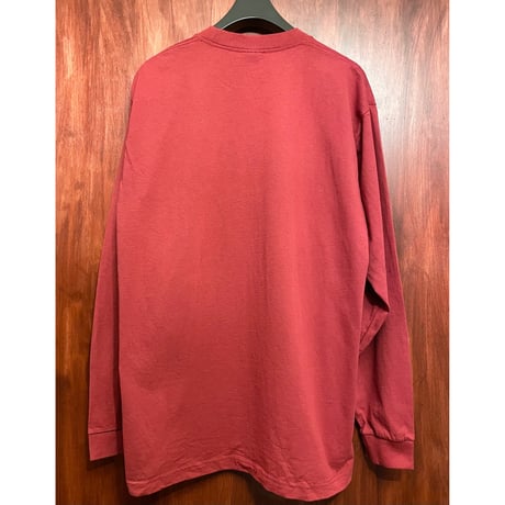PRO CLUB 長袖Tシャツ ワイン XLサイズ