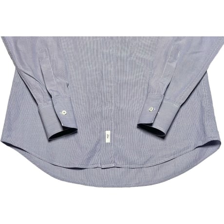 ▲訳あり商品▲ MADE IN ITALY製 DSQUARED2 比翼仕立てコットン長袖ドレスシャツ ブルー 48サイズ