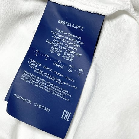 ARMANI JEANS 半袖クルーネックシャツ ホワイト Sサイズ