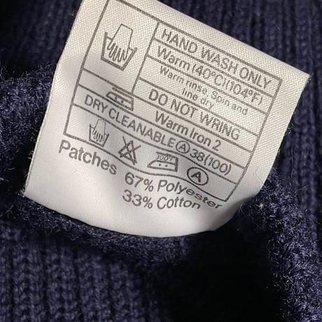 MADE IN ENGLAND製 The Woolly Pully ミリタリーコマンドウールセーター ネイビー 44サイズ