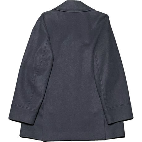 ▲訳あり商品▲ MADE IN ITALY製 PLUVEX ヴァージンウールPコート ネイビー 50サイズ