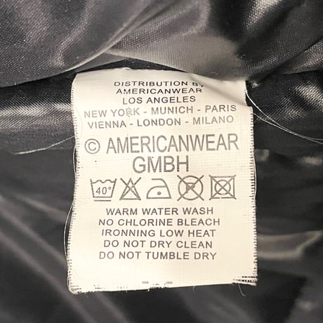 レア品 AMERICANWEAR GMBH × Harris Tweed レザーコンビチェック柄ウールダウンベスト グレー×ブラック Mサイズ