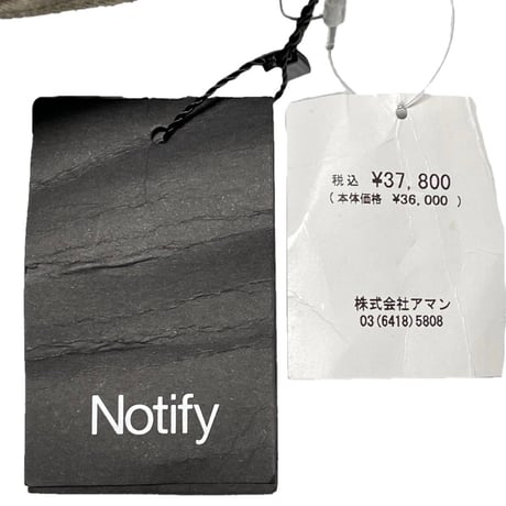 ☆タグ付き新古品☆ MADE IN ITALY製 Notify Ginkoモデル コットンスラックス ベージュ W30サイズ